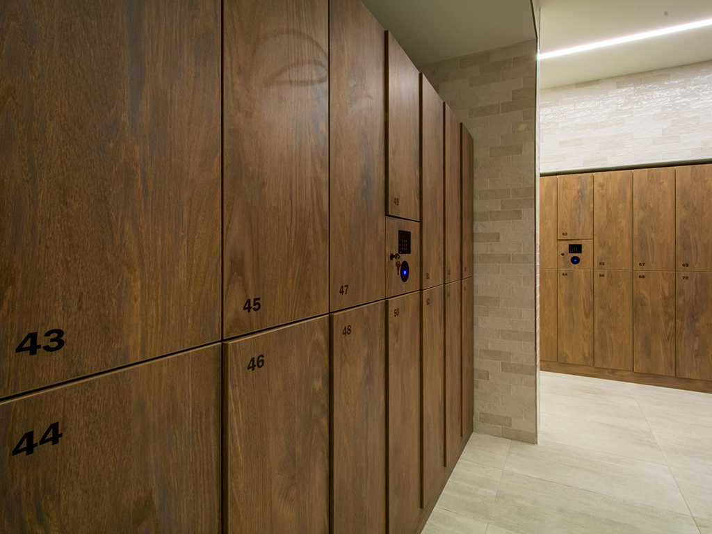 Corporate Fitness Center Smart Lockers